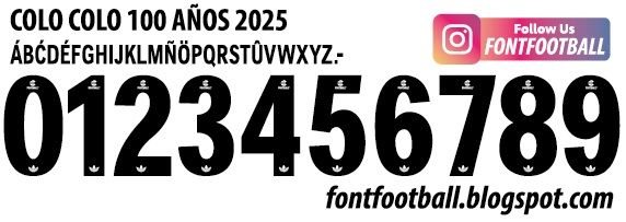 Font Vector Colo Colo 100 Años 2025 kit_0