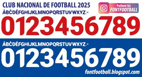 Font Vector Club Nacional de Football 2025 kit_0