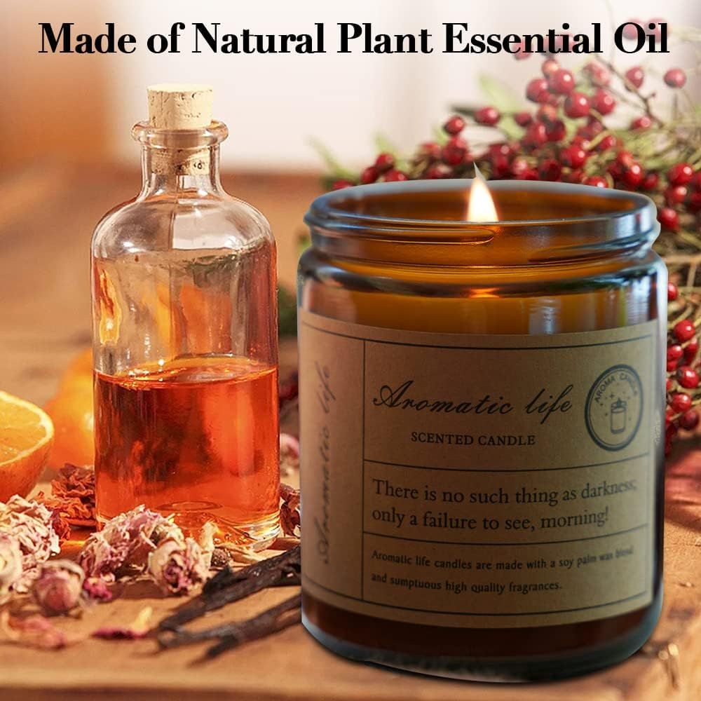 Aromatherapy Scented Candles for Home with a long Burning time and Lasting Fragrance for Girlfriend Teacher and Mom Birthday Present_2