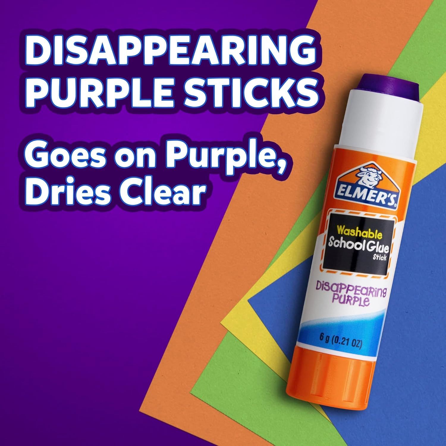 Elmer's Disappearing Purple School Glue Sticks, Washable_1