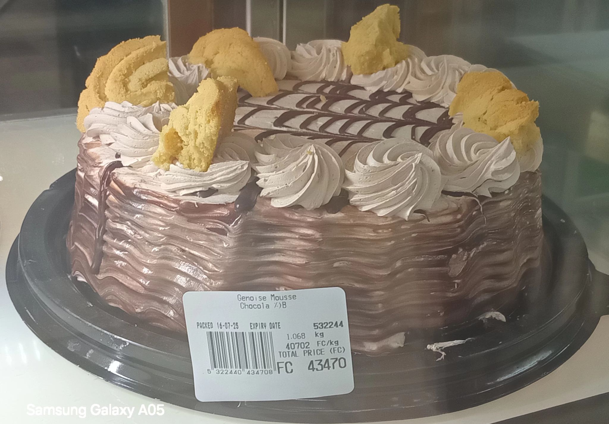 Genoise Mousse Chocolat 1.068kg_0