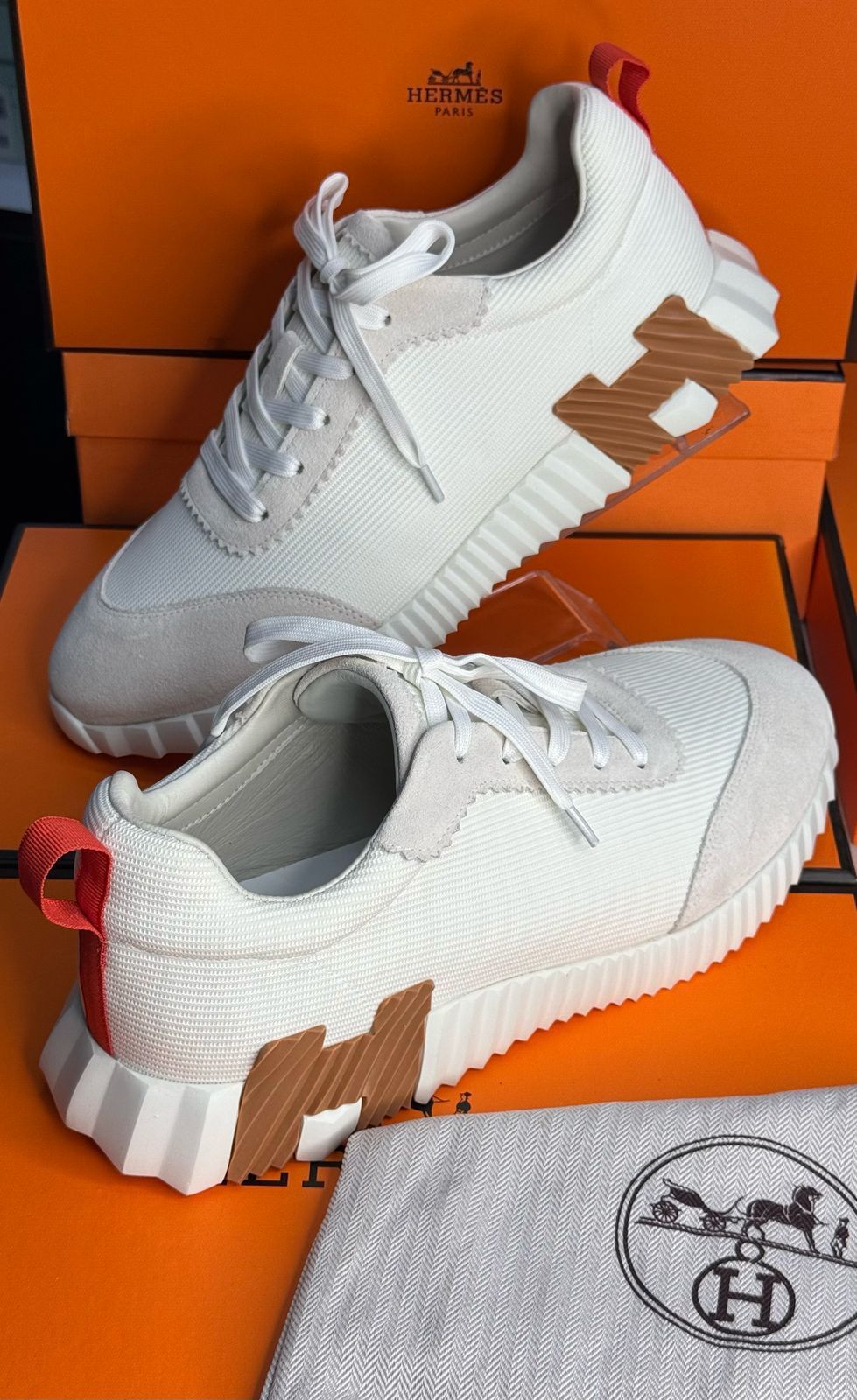 HERMES - FULL WHITE / BROWN_0