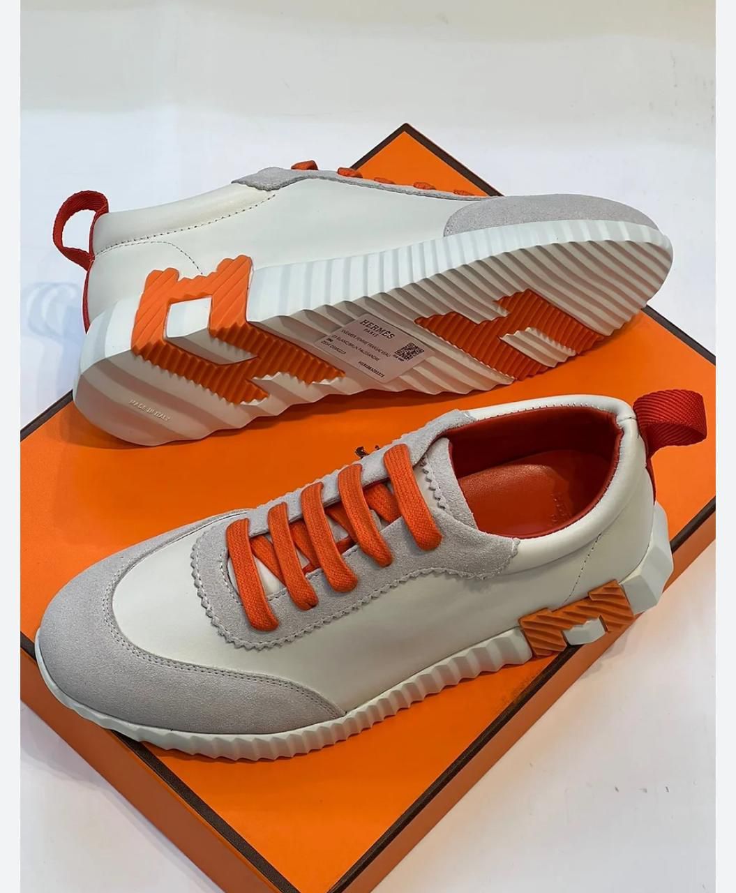 HERMES - FULL WHITE / ORANGE_0