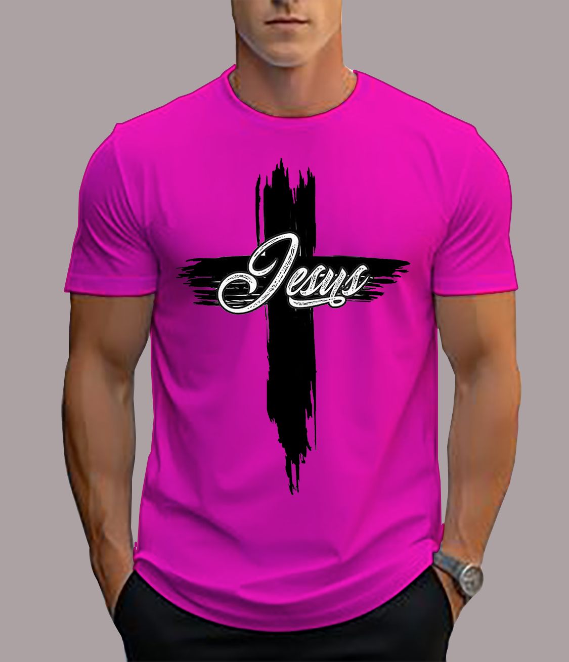 ✝️ Jesus Cross T-Shirt – Bold Faith Statement _5