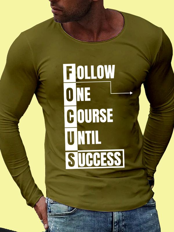 🏁 FOCUS: Follow One Course Until Success – Motivational Long-Sleeve Tee _0