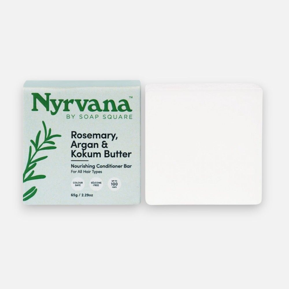 Nyrvana Rosemary, Argan & Kokum Butter Conditioner Bar 65g_0