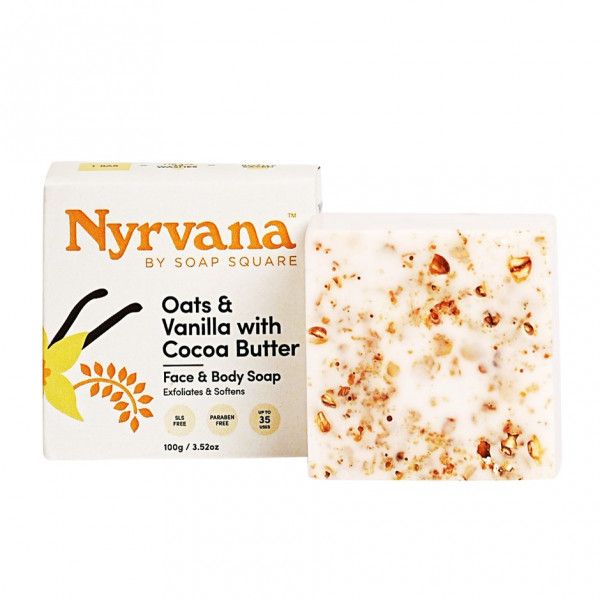 Nyrvana Oats & Vanilla with Cocoa Butter Soap 100g_0