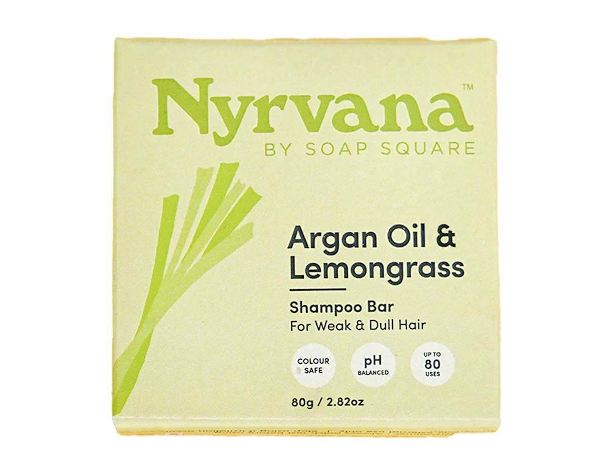 Nyrvana Argan Oil & Lemongrass Shampoo Bar 80g_0