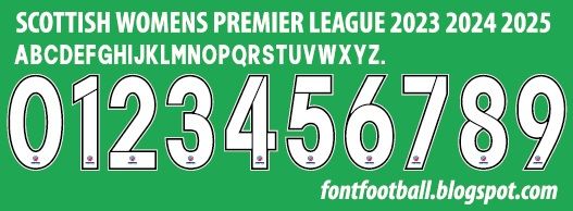 Font Vector Scottish Womens Premier League SPL 2023 2024 2025 kit_0