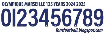 Font Vector Olympique Marseille 125 Years 2024 2025 kit_0