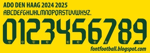 Font Vector ADO Den Haag 2024 2025 kit_0