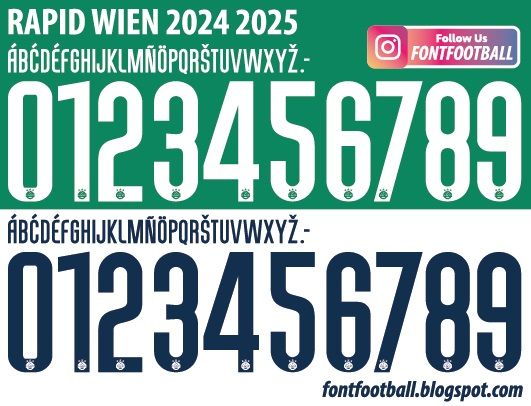Font Vector Rapid Wien 2024 2025 kit_0
