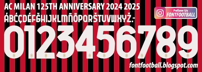 Font Vector AC Milan 125th Anniversary 2024 2025 kit_0