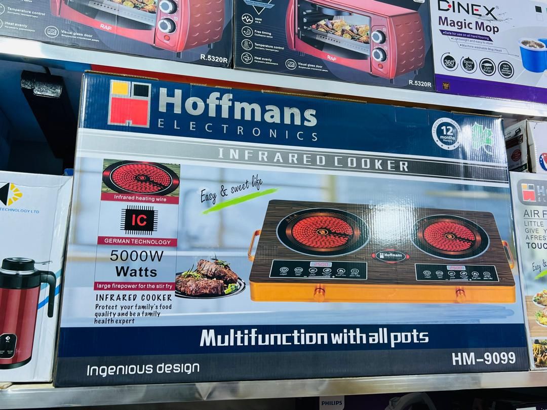 Hoffmans Double Touch Glass Top Infrared Cooker _0