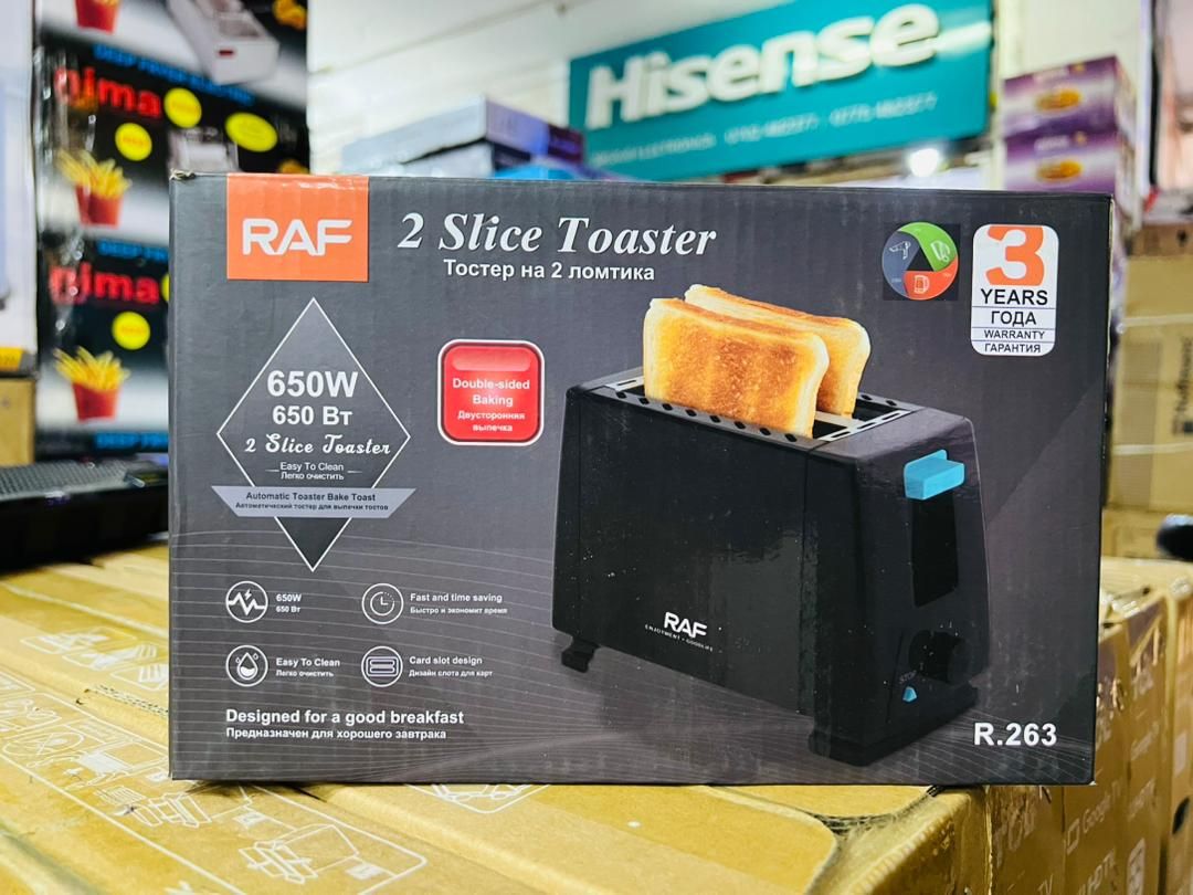 RAF 2 Slice Toaster - Shs. 60,000🛍️_0