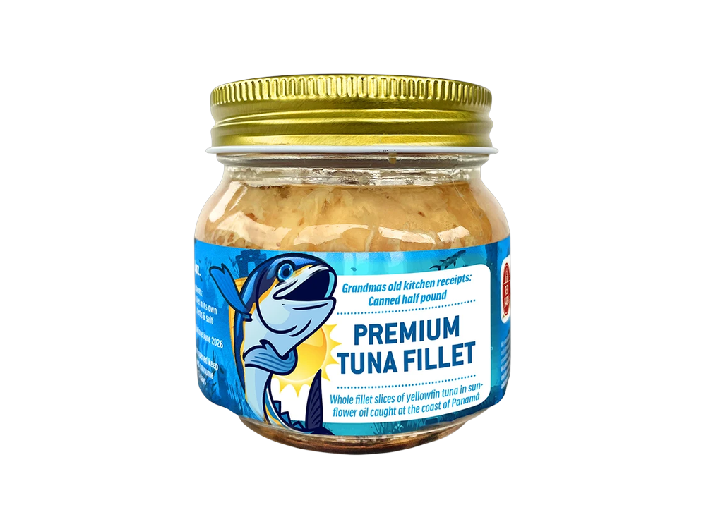 Premium Tuna Fillet in sunflower oil 8.8 oz / Filete premium de atún en aceite de girasol 8.8 oz_0