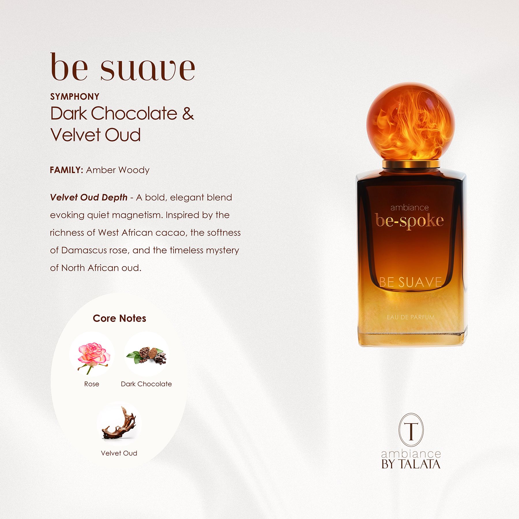 BE SUAVE - Dark Chocolate · Velvet Oud - Eau De Parfum - 50ml + Travel Size 10ml_1