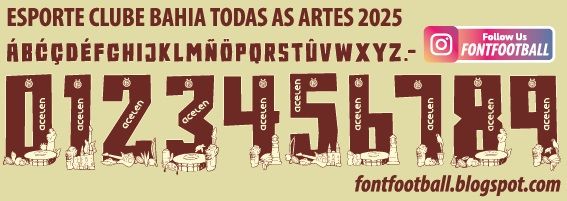 Font Vector Clube Bahia Todas As Artes 2025 kit_0