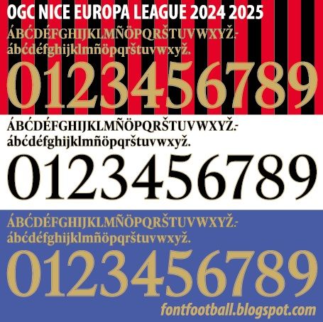 Font Vector OGC Nice Europa League UEL 2024 2025 kit_0