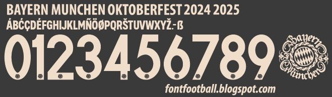 Font Vector Bayern Munchen Oktoberfest 2024 2025 kit_0