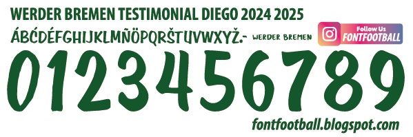 Font Vector Werder Bremen Testimonial Diego 2024 2025 kit_0
