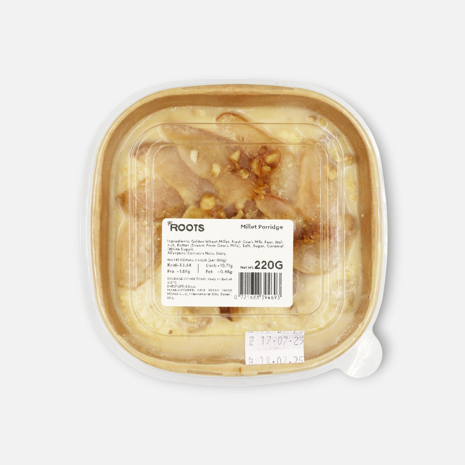 Roots Millet Porridge with Pear and Walnut 220g_1