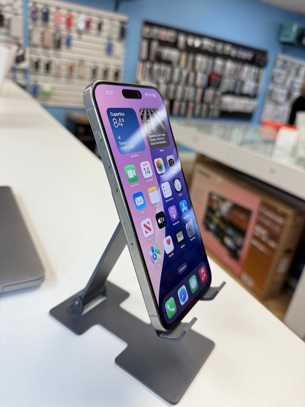 iPhone 15 Pro Max Natural Titanium 256GB Factory Unlocked (Physical & E-Sim)_5