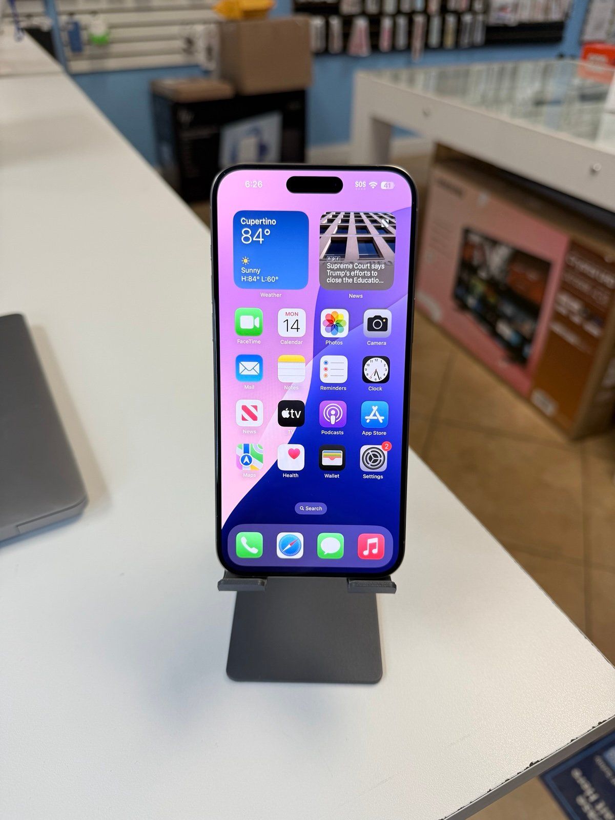 iPhone 15 Pro Max Natural Titanium 256GB Factory Unlocked (Physical & E-Sim)_1