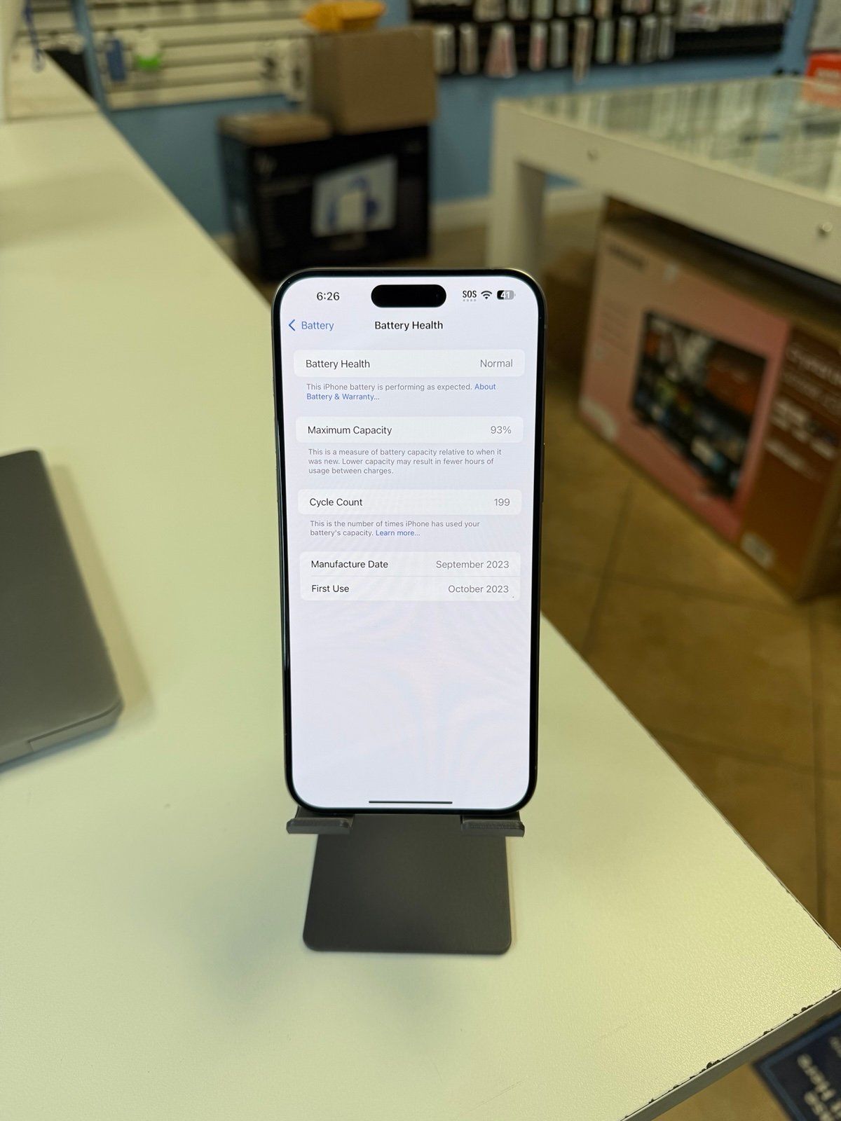 iPhone 15 Pro Max Natural Titanium 256GB Factory Unlocked (Physical & E-Sim)_7