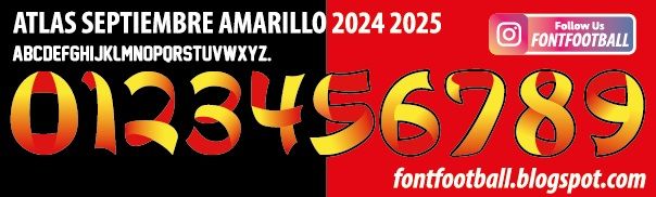 Font Vector Atlas Septiembre Amarillo 2024 2025 kit_0