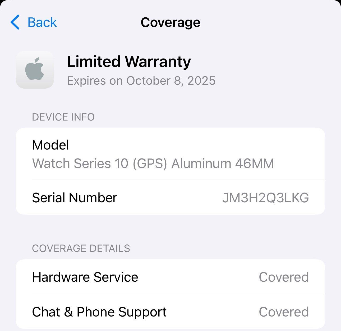 Apple Watch Series 10 46mm w Sport Band M/L Jet Black With Apple Care_2