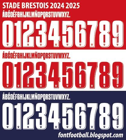 Font Vector Stade Brestois 2024 2025 kit_0