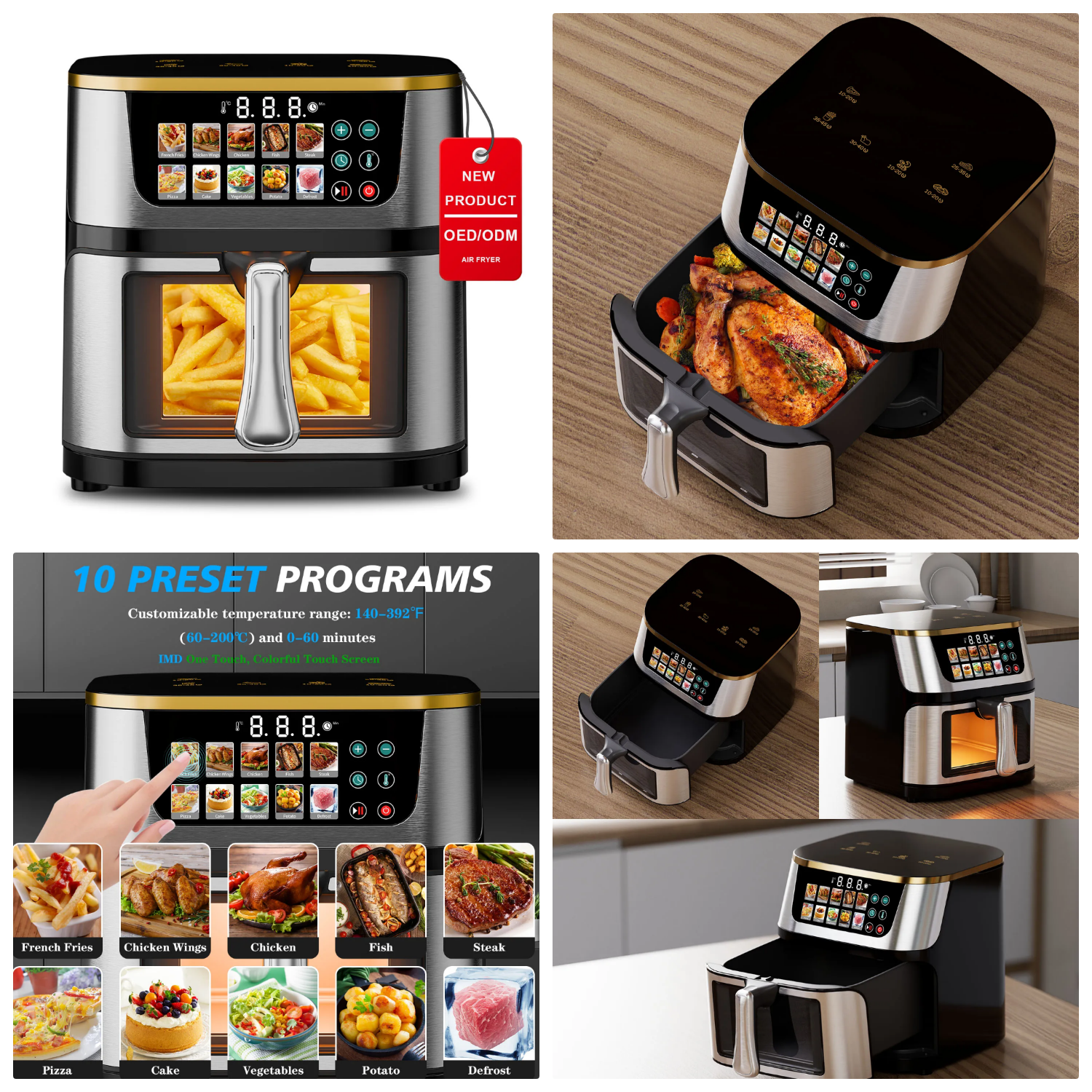 10L Stainless Steel See-through smart model_0