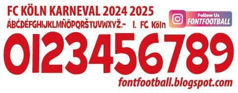 Font Vector FC Köln Cologne Karneval 2024 2025 kit_0