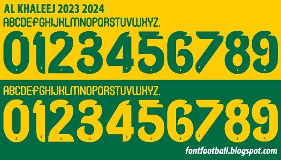 Font Vector AL Khaleej 2023 2024 kit_0