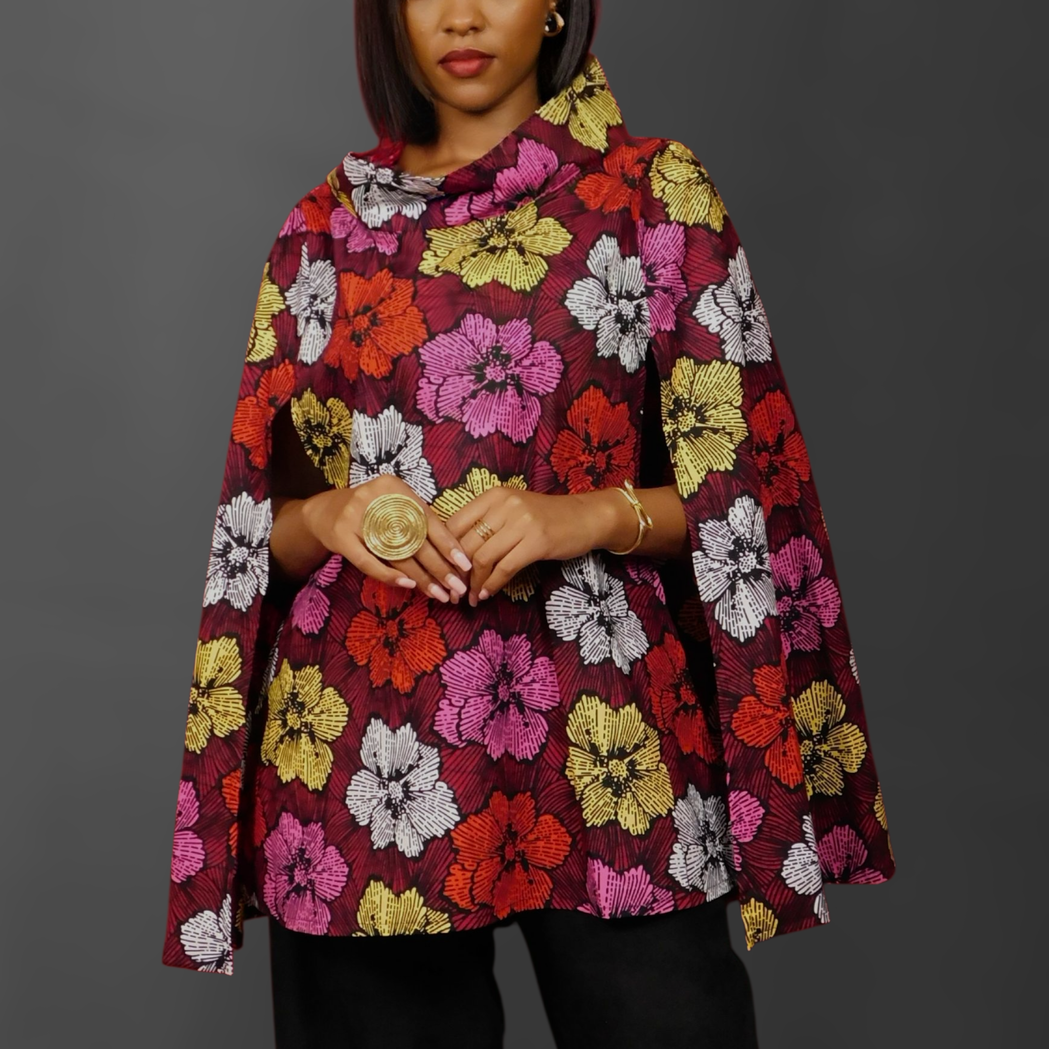 Mwanzo Cape (Lite)  - Pink / Yellow _0