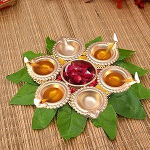 DIWALI DIYA LIGHT 7INCH  SET OF 3PCS_2