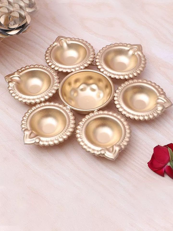 DIWALI DIYA LIGHT 7INCH  SET OF 3PCS_1