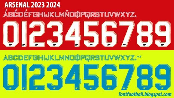 Font Vector Arsenal UCL 2023 2024 kit_0
