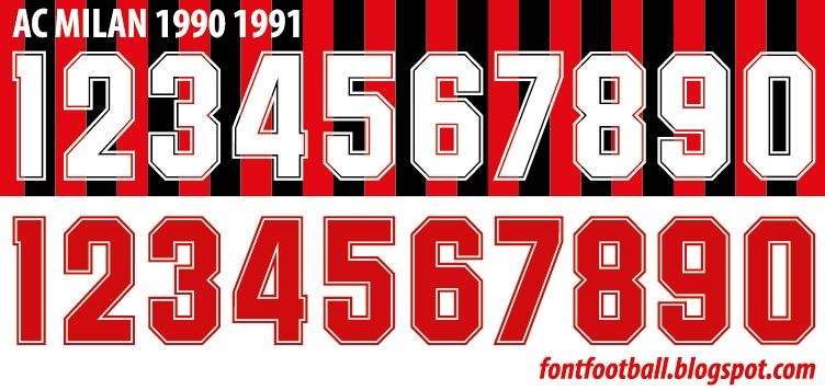 Font Vector AC Milan 1990 1991 kit_0