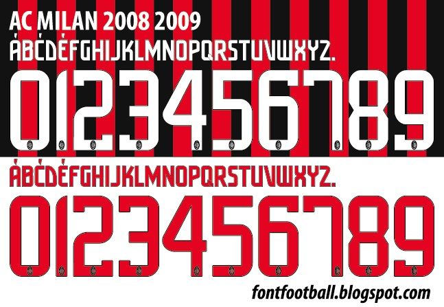 Font Vector AC Milan 2008 2009 kit_0