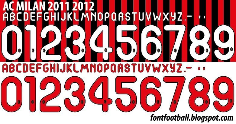 Font Vector AC Milan 2011 2012 kit_0