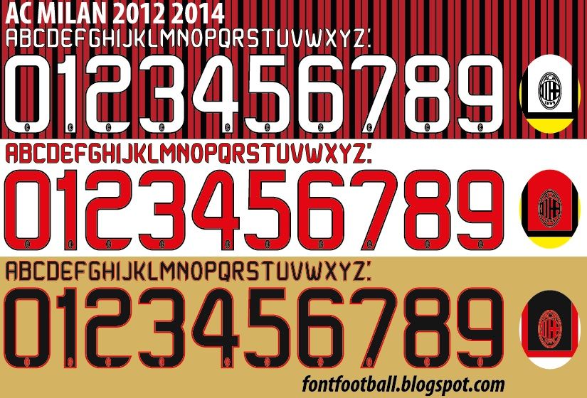 Font Vector AC Milan 2012 2013 2014 kit_0