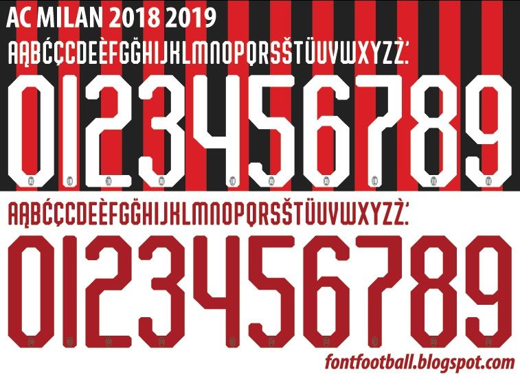 Font Vector AC Milan 2018 2019 kit_0