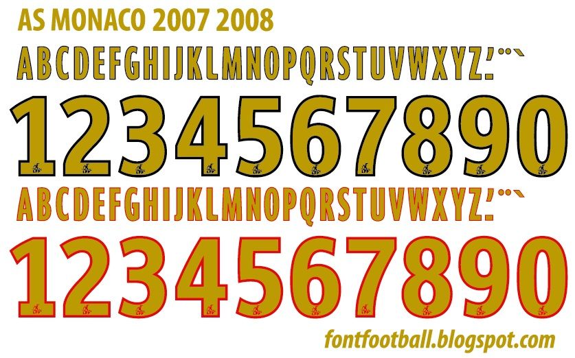 Font Vector AS Monaco 2007 2008 kit_0