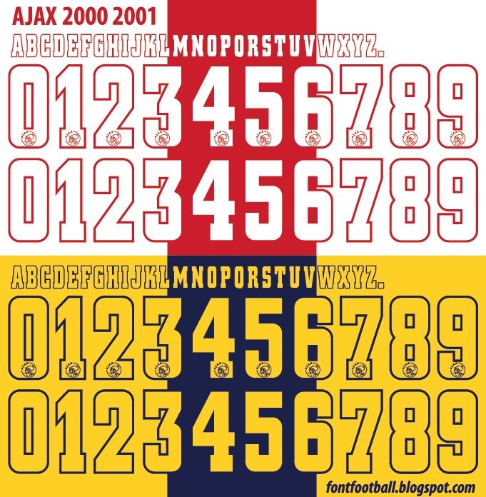 Font Vector Ajax 2000 2001 kit_0