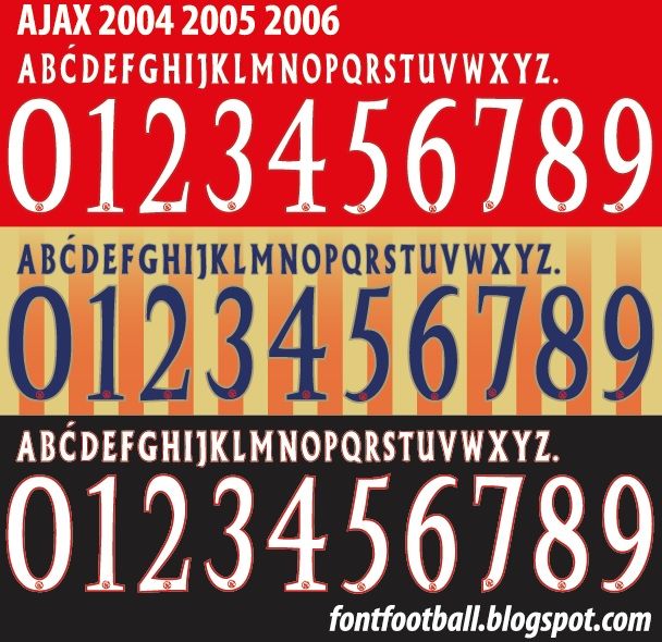 Font Vector Ajax 2004 2005 2006 kit_0