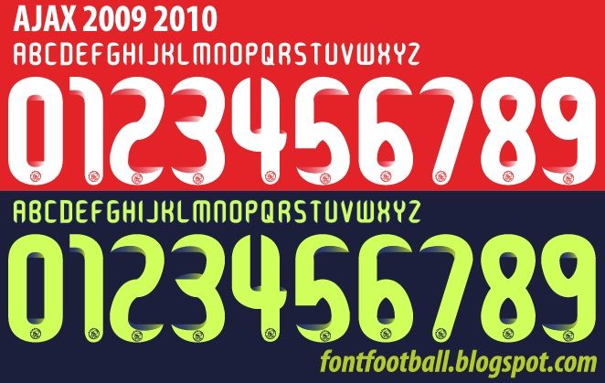 Font Vector Ajax 2009 2010 kit_0