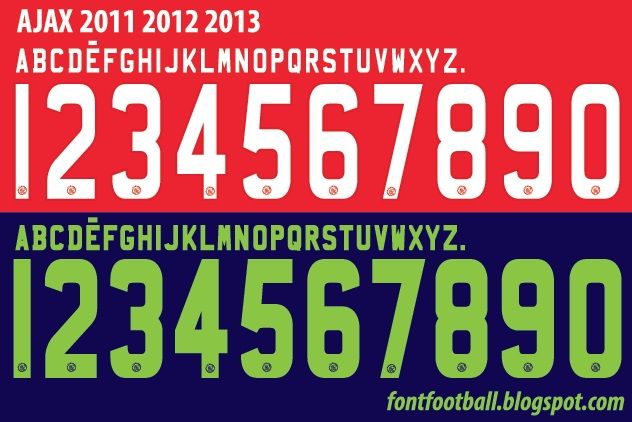 Font Vector Ajax 2011 2012 2013 kit_0