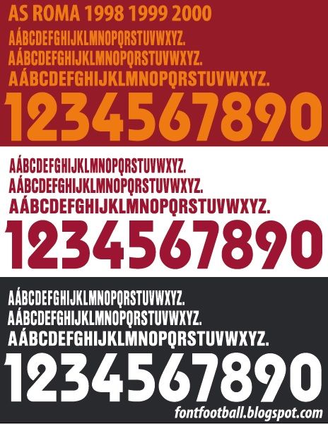 Font Vector AS Roma 1998 1999 2000 kit_0